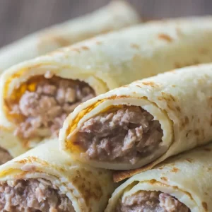 Crêpes roulées au thon