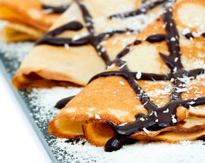 Crepe chocolat et à la noix de coco