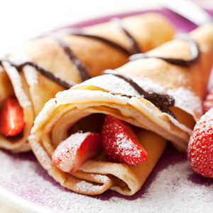 Crêpe à la fraise