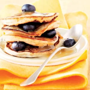 Mini-crêpes à la pomme et coulis d’agave