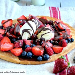 Mini Crêpe aux fruits et aux chocolats